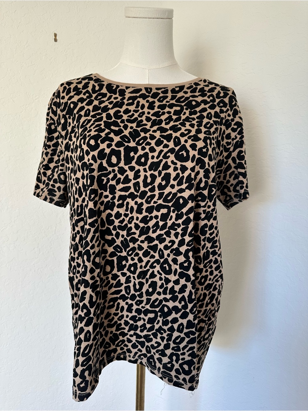 Zara Leopard Print T Shirt